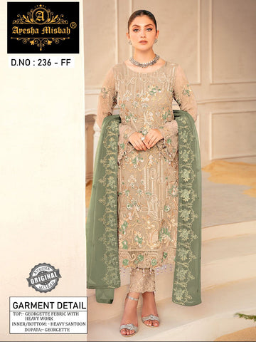 Ayesha Misbah 236 Georgette Pakistani Salwar Kameez from stuff export