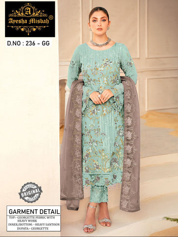 Ayesha Misbah 236 Georgette Pakistani Salwar Kameez from stuff export