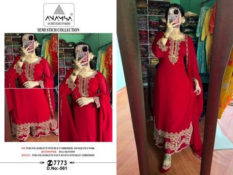 Anamsa 561 Georgette Pakistani Salwar Kameez from stuff xeport