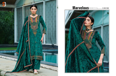 Shraddha Noor Velvet Designer Salwar Suits Collection from stuff export