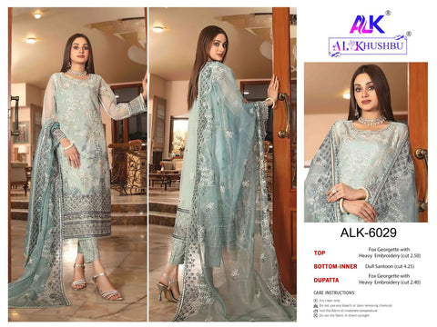 Al Khushbu Afifa Georgette Pakistani Salwar Suits from stuff export