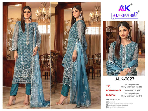 Al Khushbu Afifa Georgette Pakistani Salwar Suits from stuff export