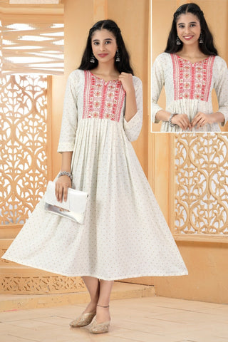 Raksha Kurti Vol 4 Rayon Printed Kids Collection from stuff export