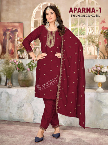 Sangeet Aparna 1 Kurti Bottom With Dupatta Collection from stuff export