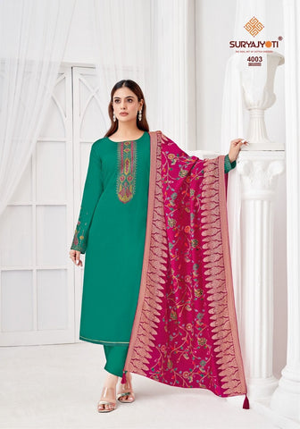 Suryajyoti Pal Vol 4 Fancy Dress Material Collection from stuff export