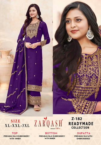 Zarqash Z 182 Pakistani Ready Made Salwar Suits Collection from stuff export