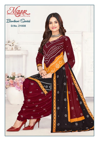 Mayur Bandhani Special Vol 21 Cotton Dress Material from stuff export