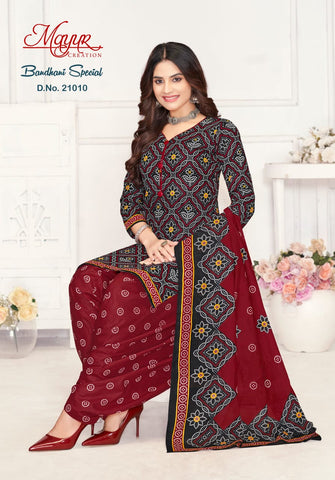 Mayur Bandhani Special Vol 21 Cotton Dress Material from stuff export