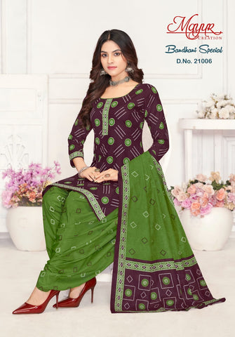 Mayur Bandhani Special Vol 21 Cotton Dress Material from stuff export