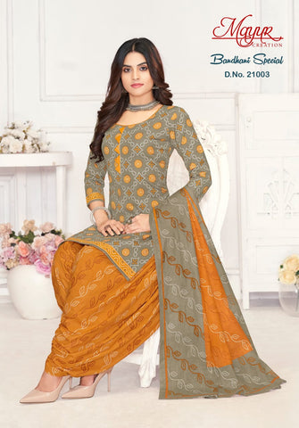 Mayur Bandhani Special Vol 21 Cotton Dress Material from stuff export