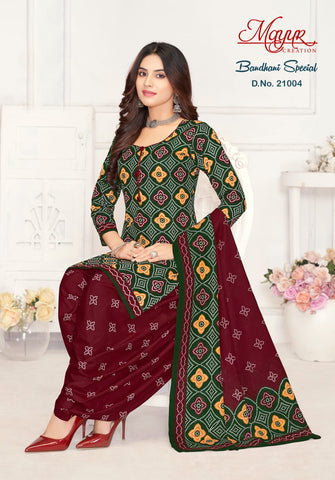 Mayur Bandhani Special Vol 21 Cotton Dress Material from stuff export