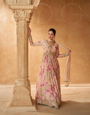 Sayuri Saanj Designer Gown With Dupatta Collection from stuff export