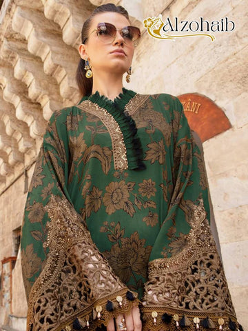 Alzohaib Az 1084 And 1085 Cotton Dupatta Pakistani Suits from stuff export