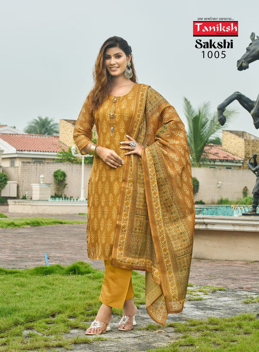 Taniksh Sakshi Vol 1 Kurti Pant With Dupatta Collection from stuff export