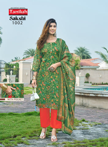 Taniksh Sakshi Vol 1 Kurti Pant With Dupatta Collection from stuff export