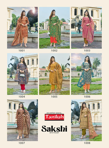 Taniksh Sakshi Vol 1 Kurti Pant With Dupatta Collection from stuff export