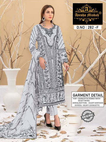 Ayesha Misbah 282 Georgette Pakistani Salwar Kameez from stuff export