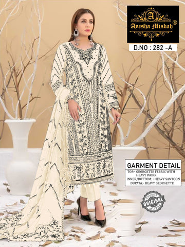 Ayesha Misbah 282 Georgette Pakistani Salwar Kameez from stuff export